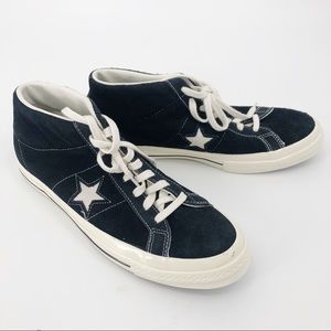Converse One Star Midi Black Suede Men’s 10.5